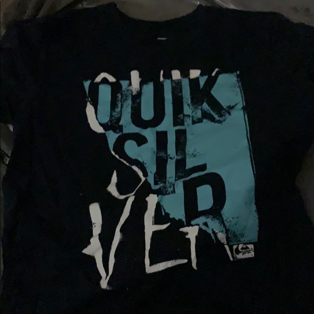 Boys Size medium quicksilver navy blue shirt